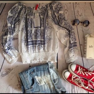 Off the shoulder blouse